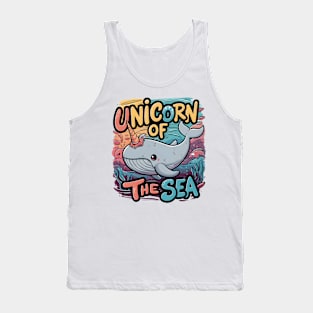 "Whimsical Waves: Narwhal Delight" Tank Top